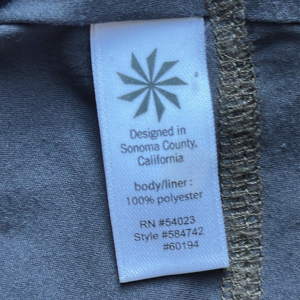 Athleta Black Mesh Gray Inside Long Dress Built in Bra Halter Ties Back Size XS - Picture 7 of 10
